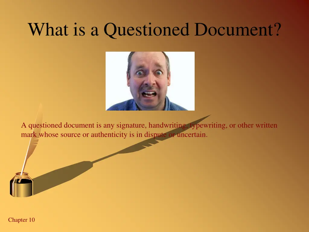 what is a questioned document