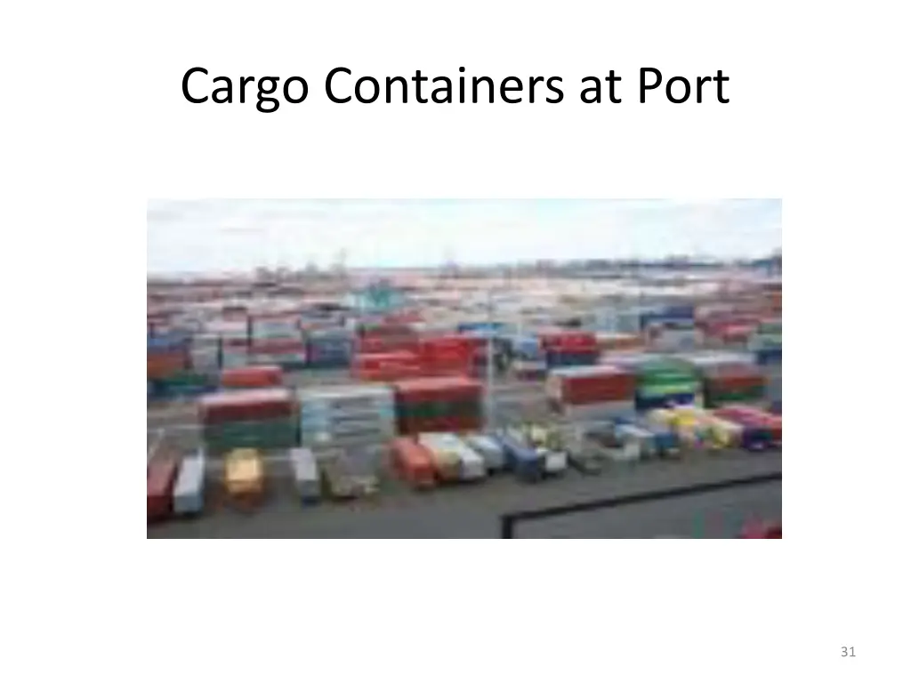 cargo containers at port