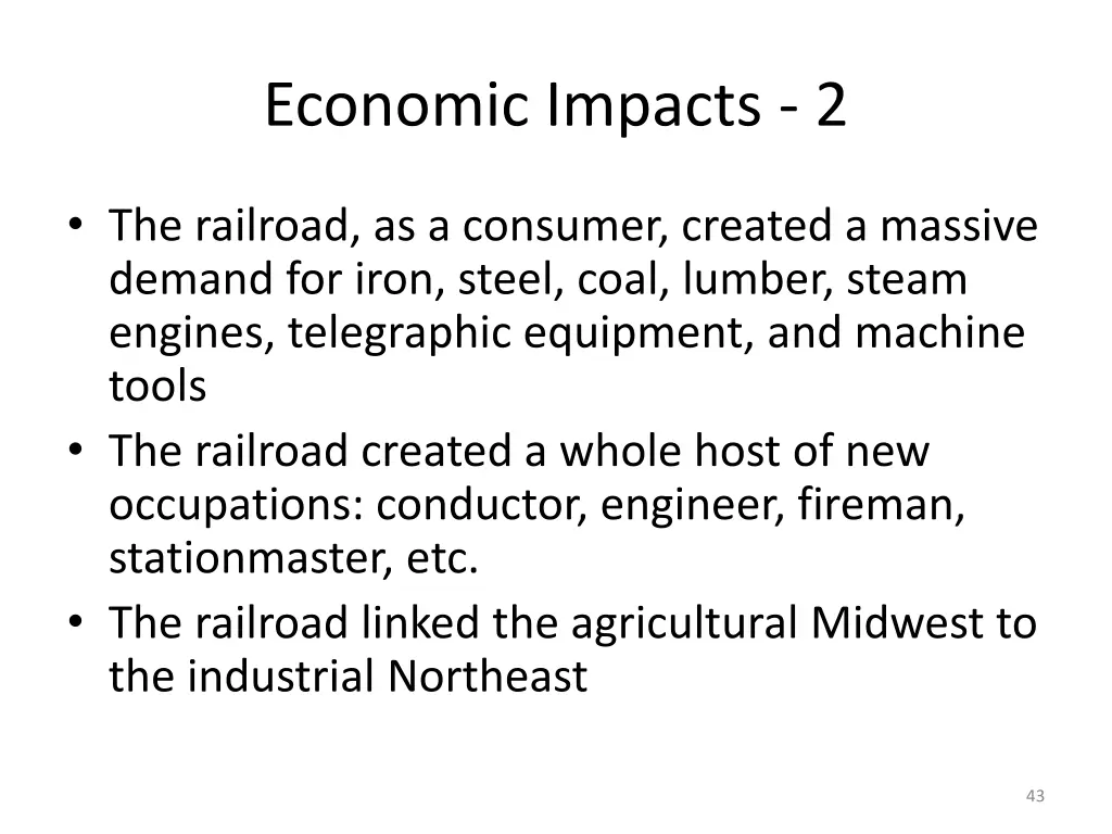 economic impacts 2