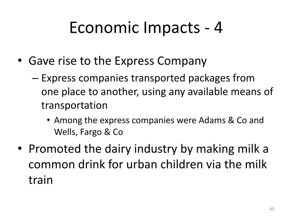 economic impacts 4