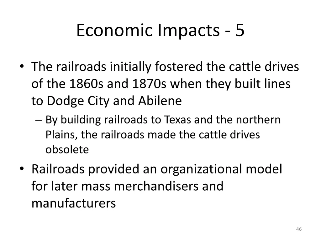 economic impacts 5