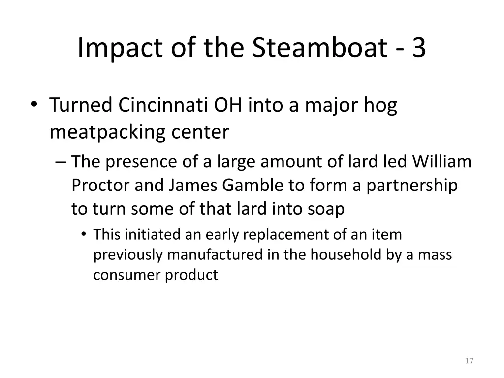 impact of the steamboat 3