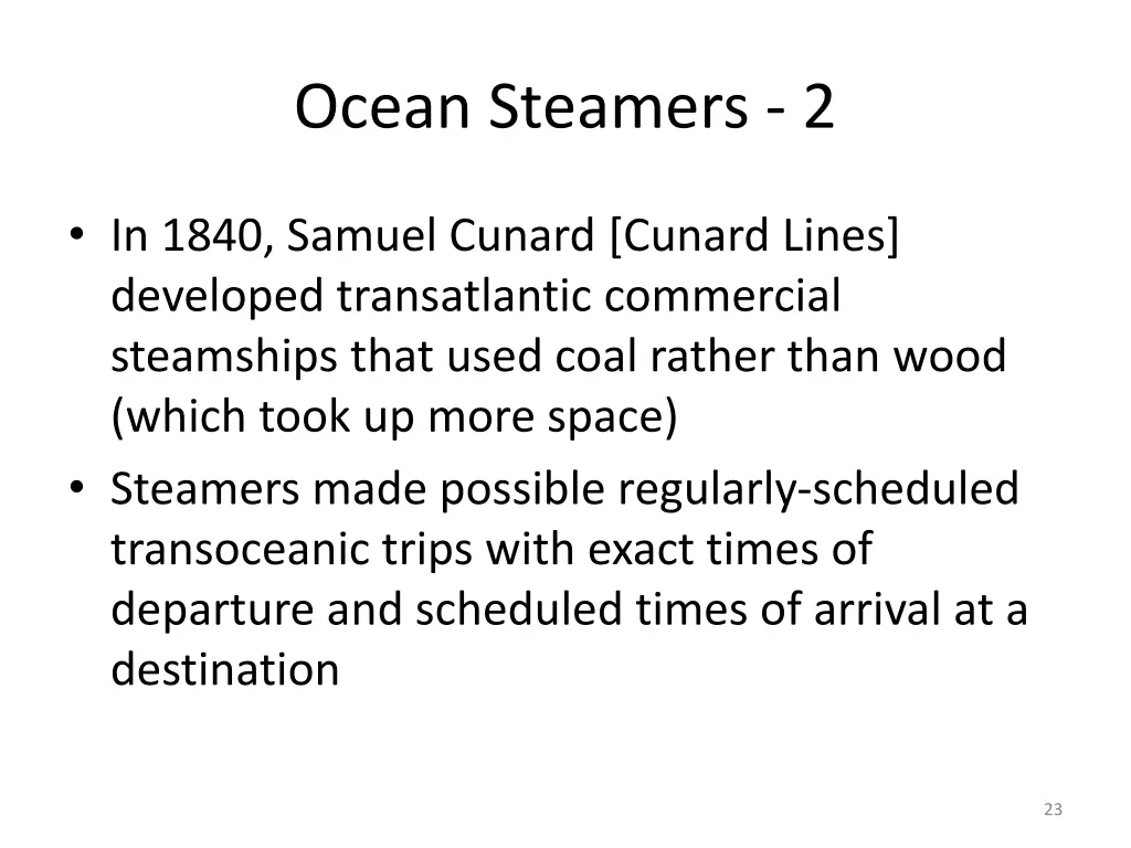 ocean steamers 2