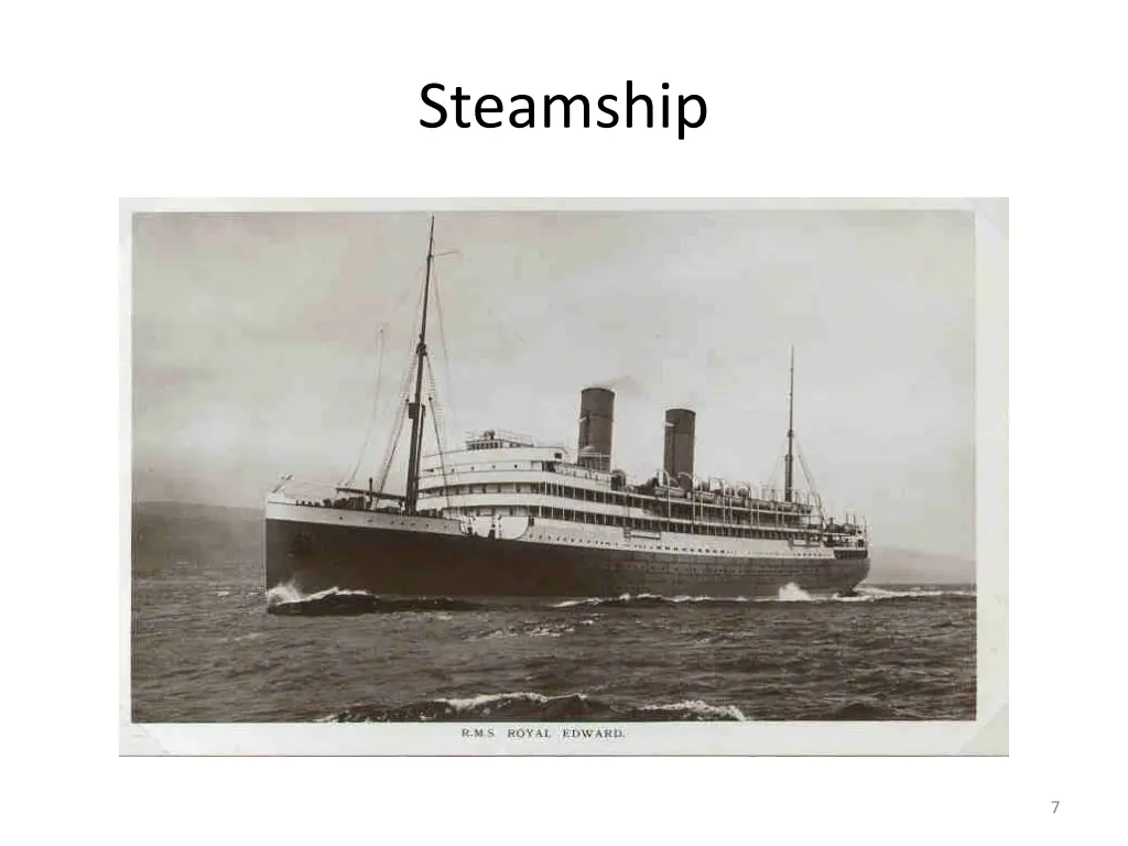 steamship