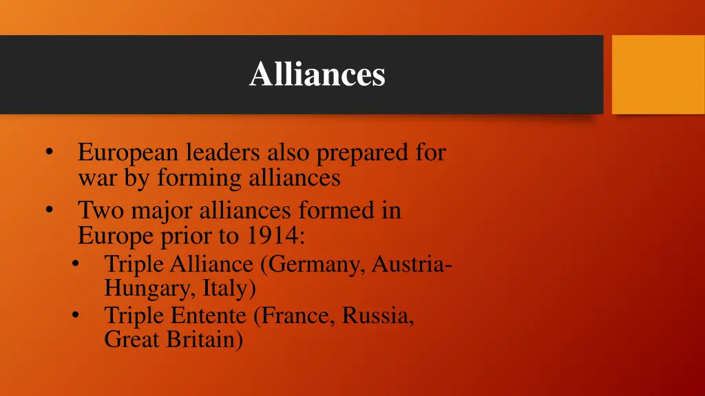 alliances