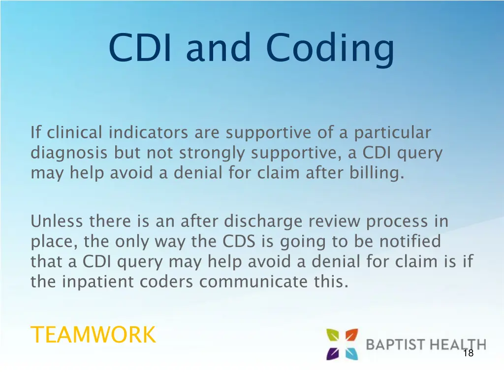 cdi and coding