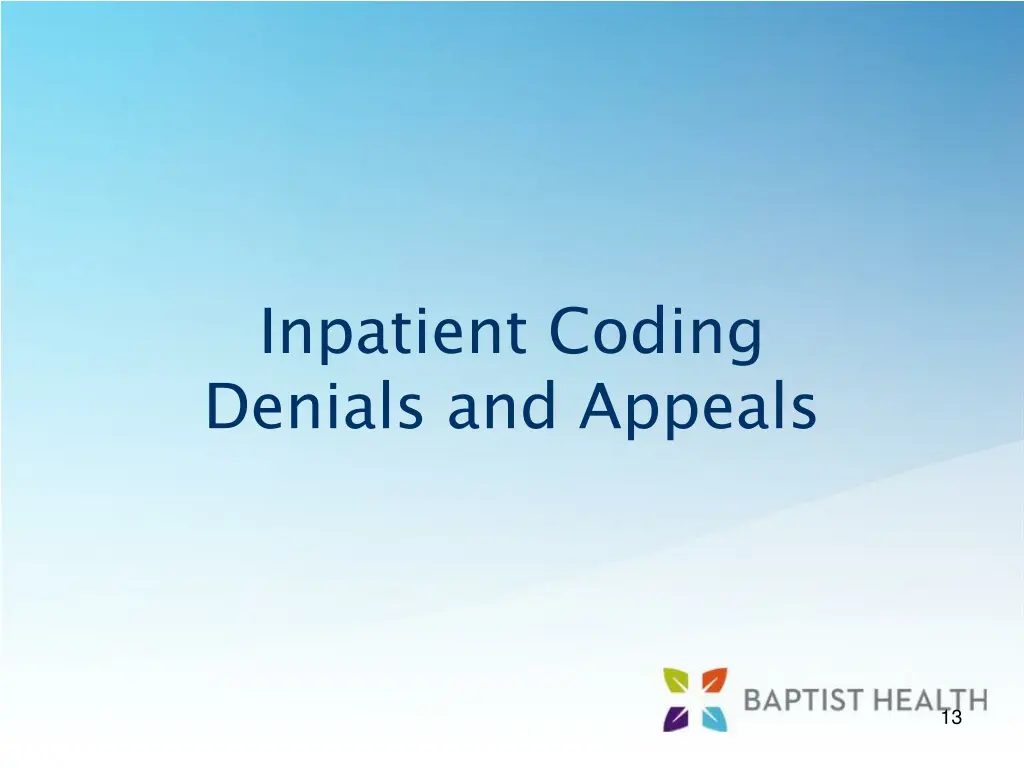 inpatient coding denials and appeals