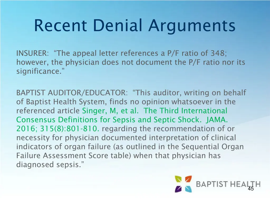 recent denial arguments 4