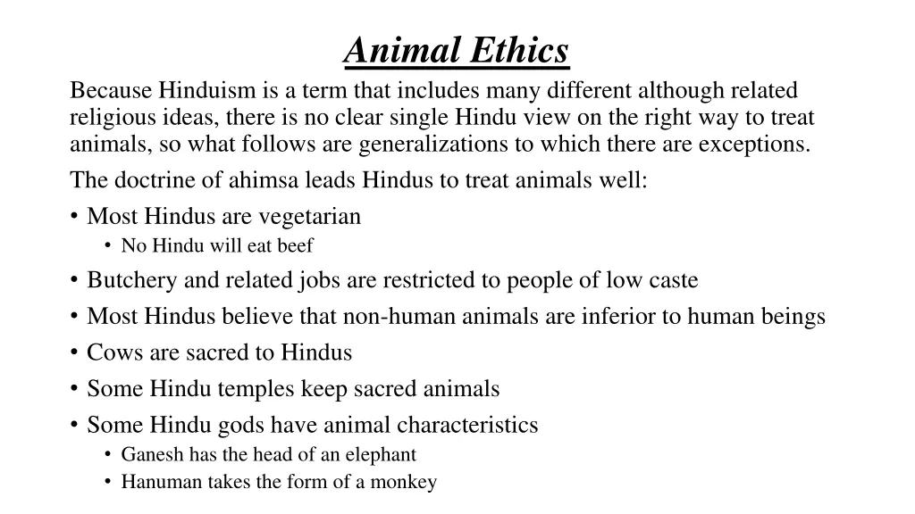 animal ethics