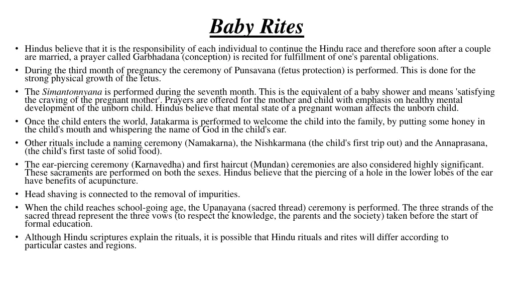 baby rites