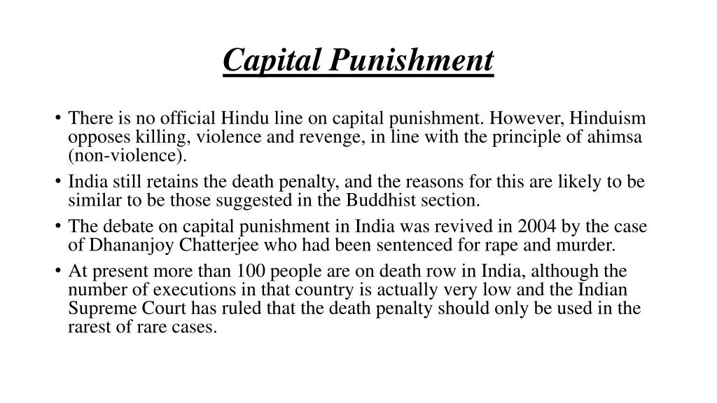 capital punishment