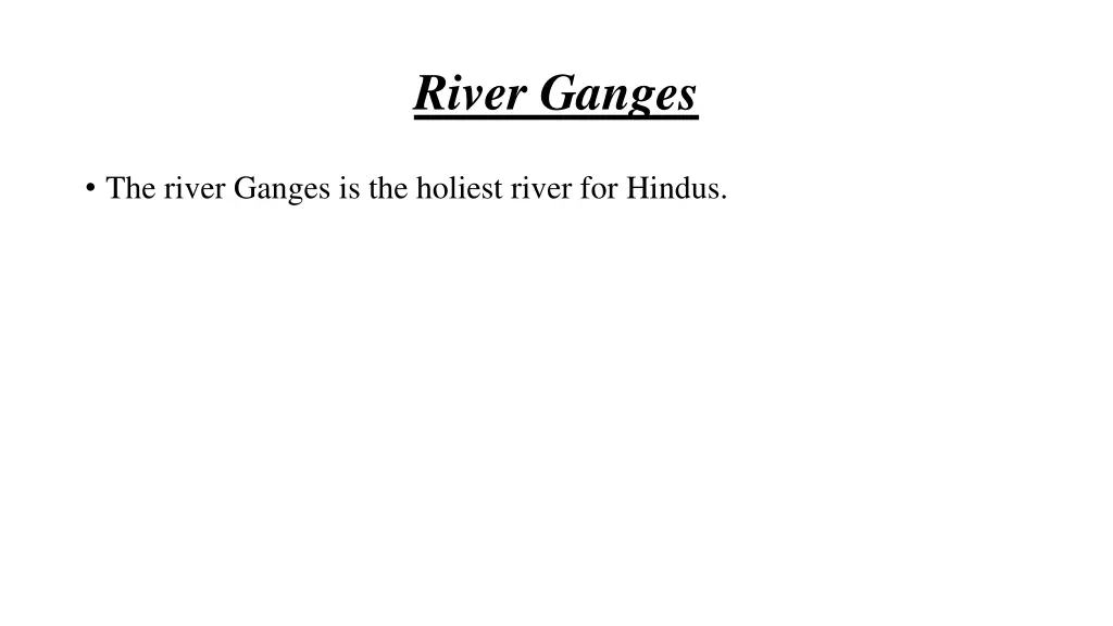 river ganges