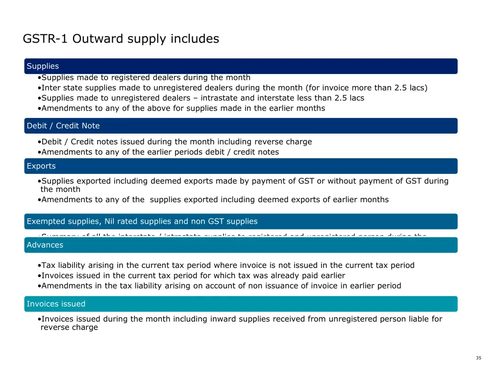 gstr 1 outward supply includes