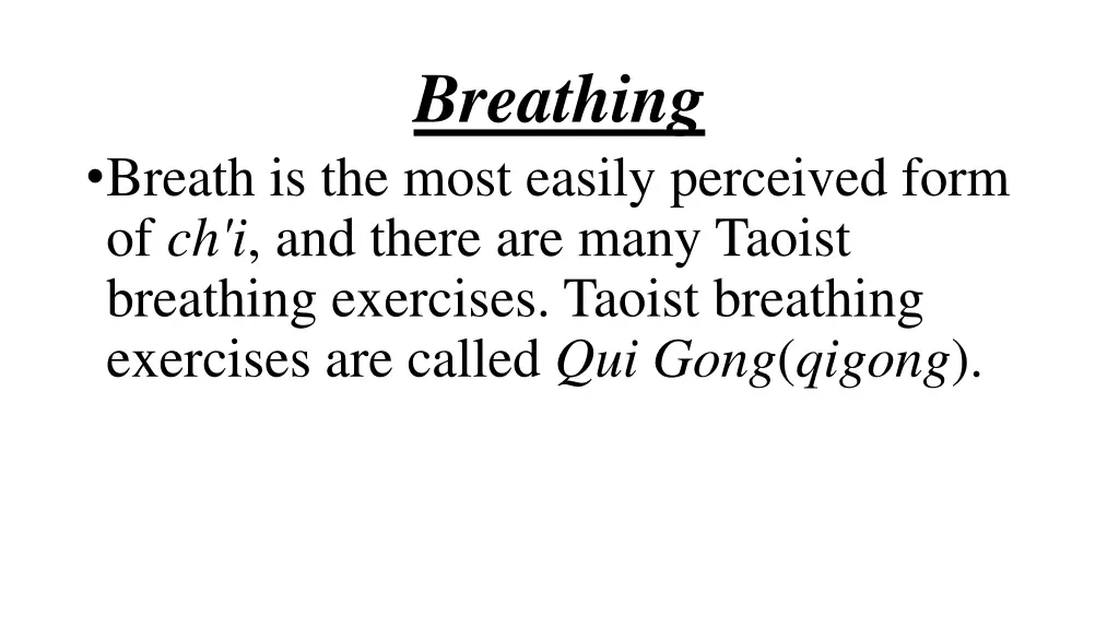 breathing