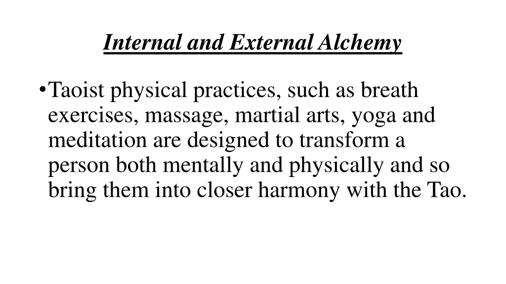 internal and external alchemy