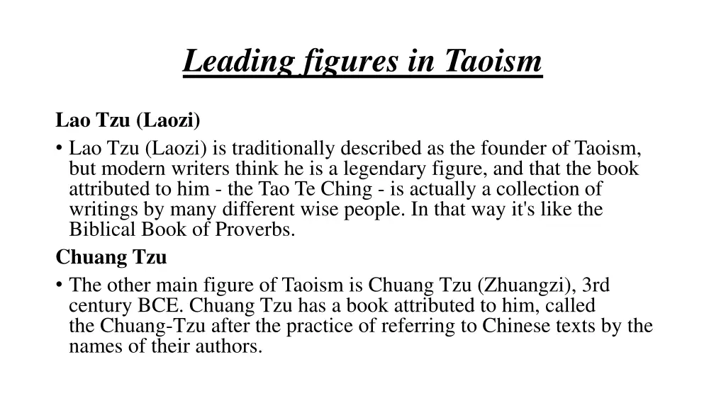 leading figures in taoism