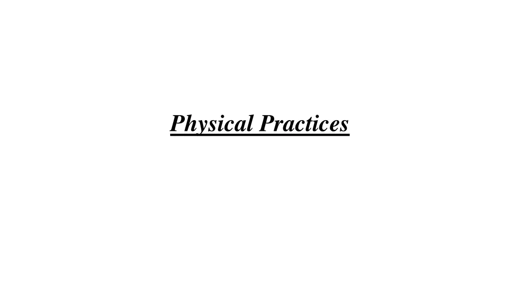 physical practices