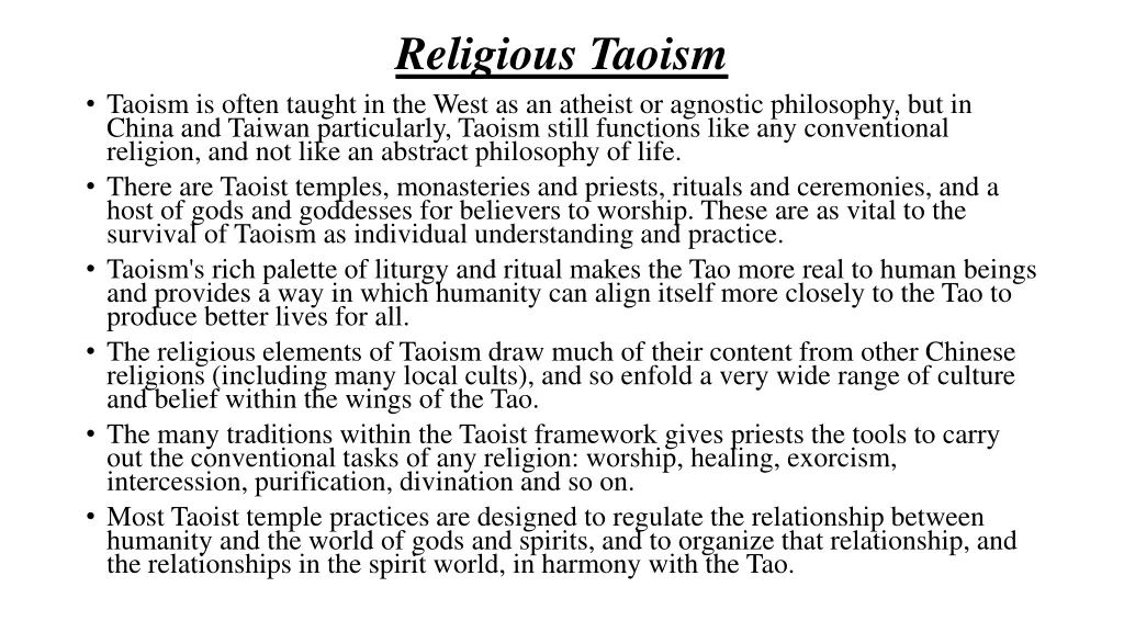 religious taoism