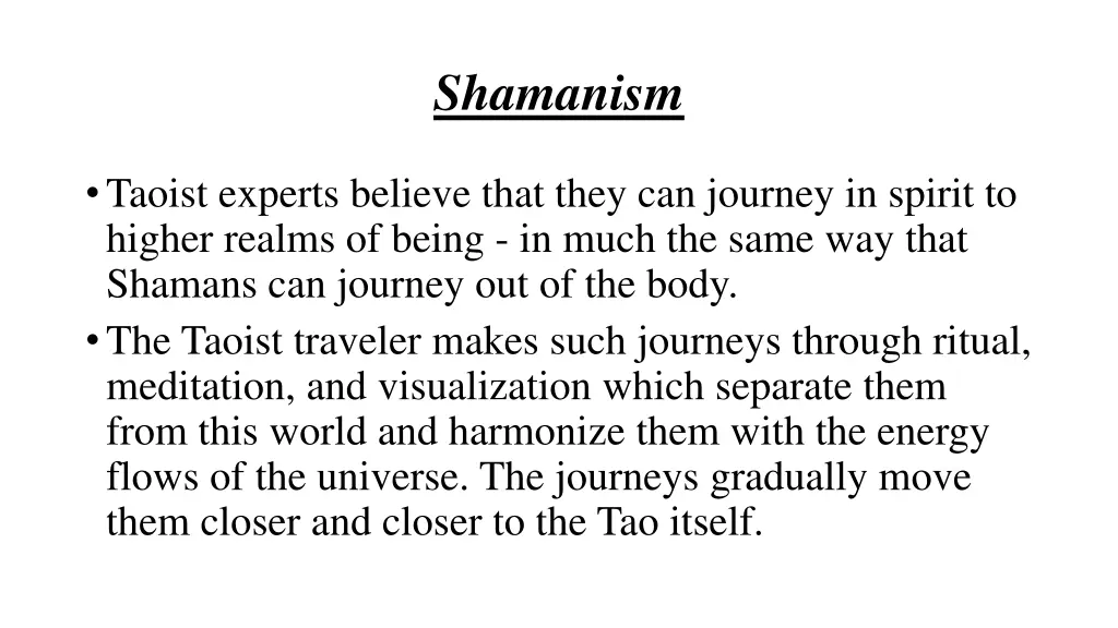 shamanism