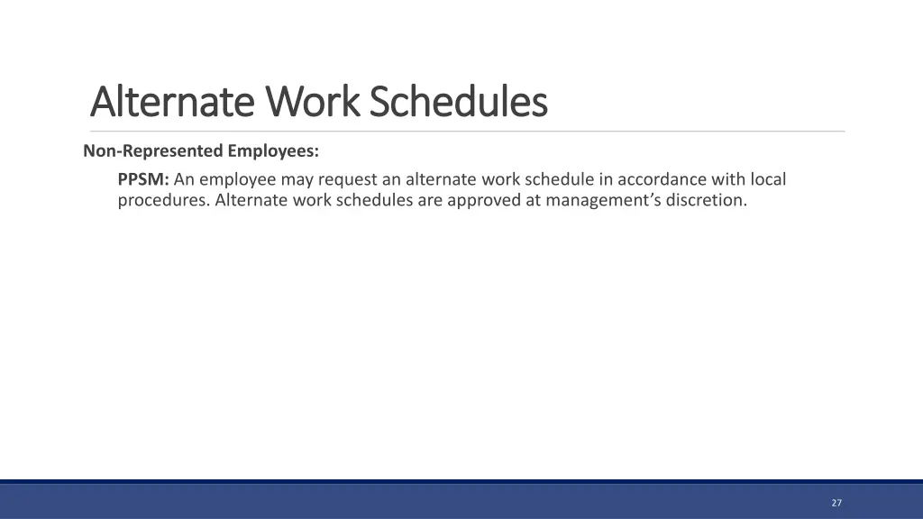 alternate work schedules alternate work schedules 2