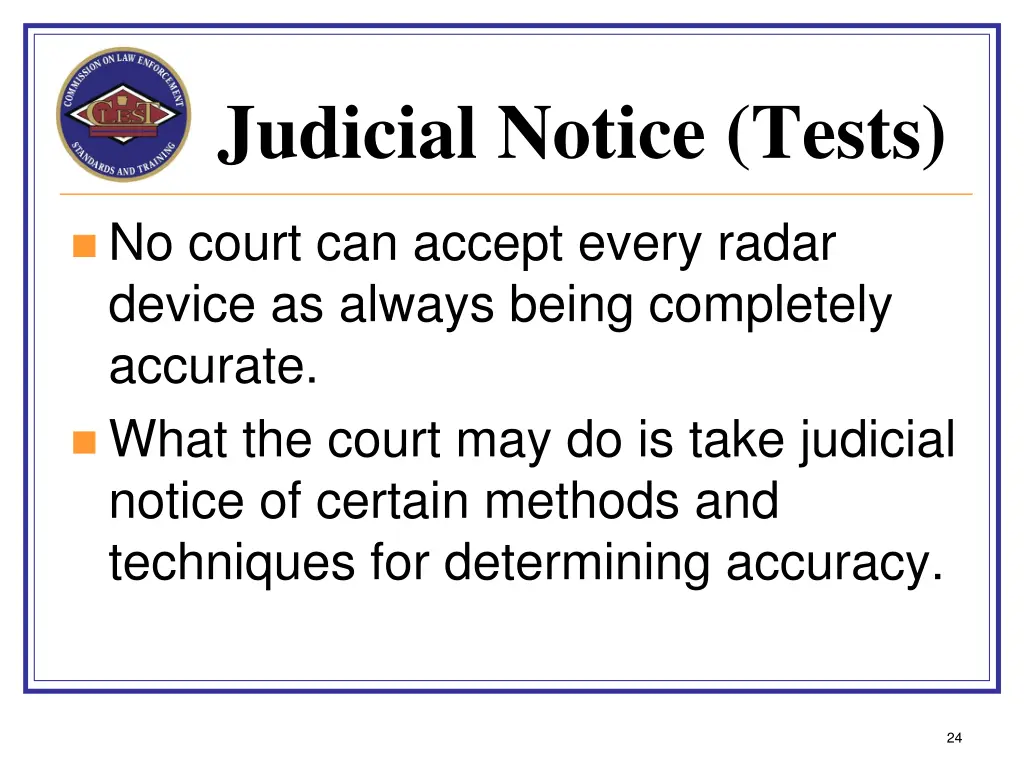 judicial notice tests