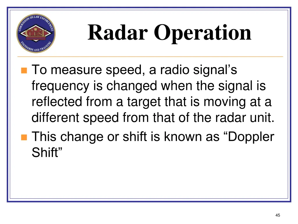 radar operation 2