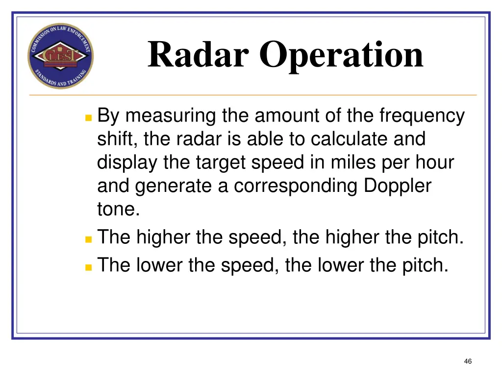 radar operation 3