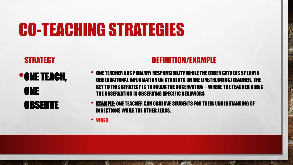 co teaching strategies 1