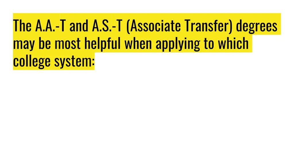 the a a t and a s t associate transfer degrees