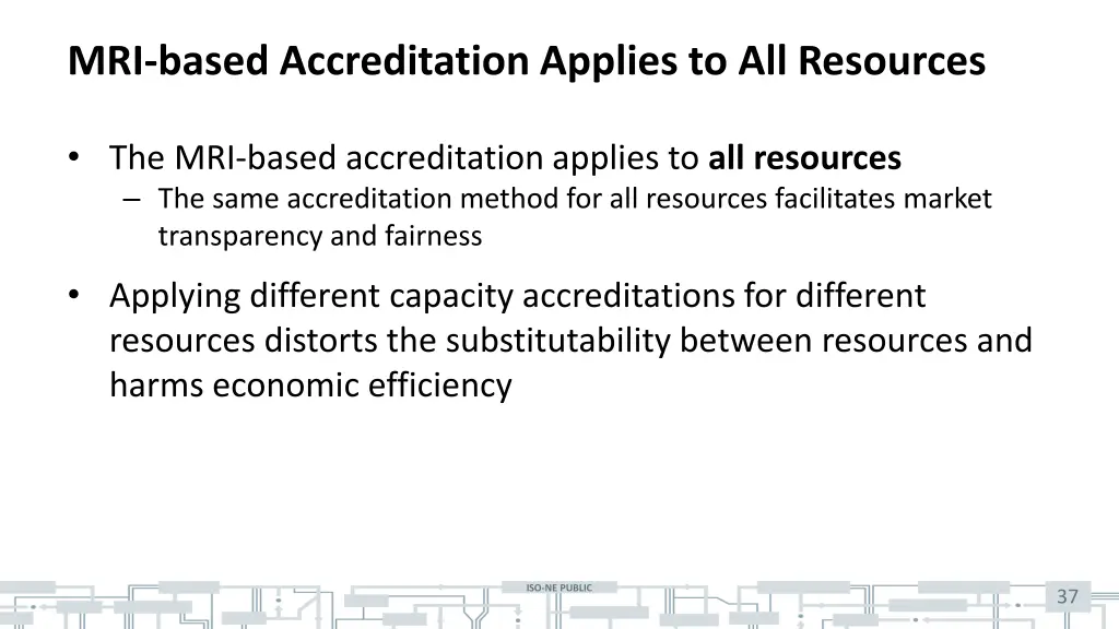 mri based accreditation applies to all resources