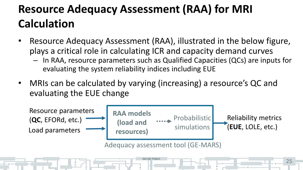 resource adequacy assessment