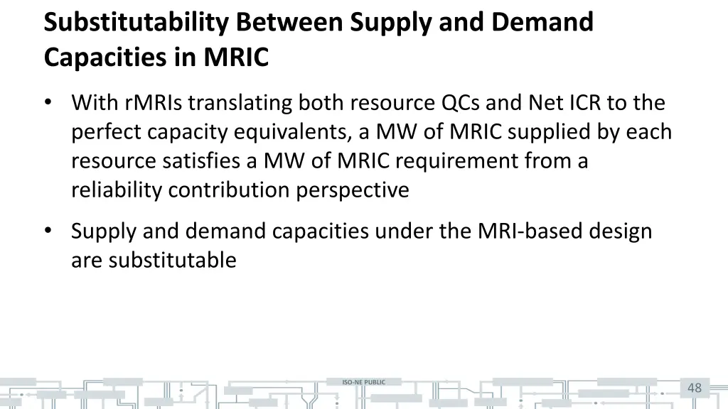 substitutability between supply and demand