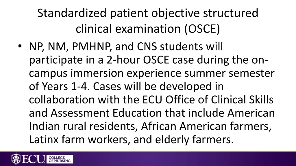 standardized patient objective structured