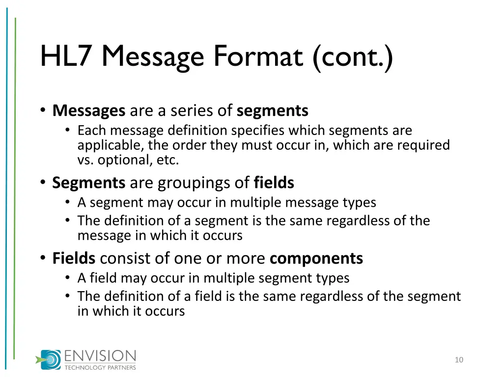 hl7 message format cont