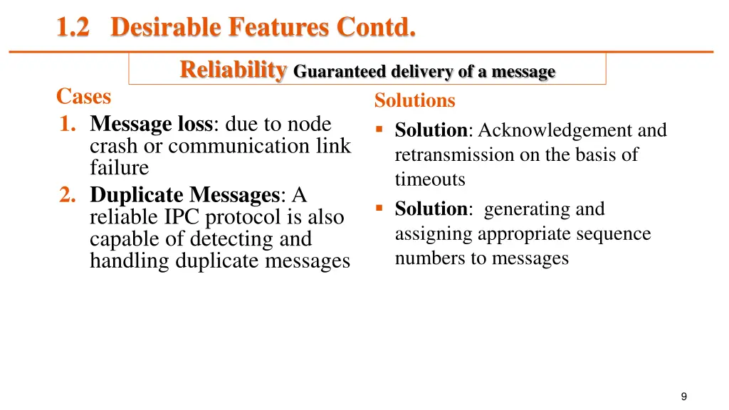 1 2 desirable features contd