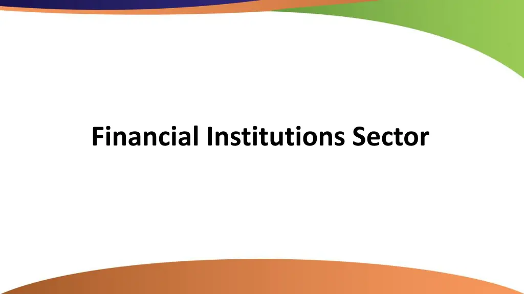 financial institutions sector