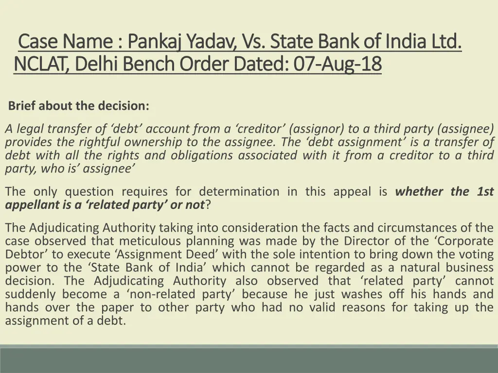 case name case name pankaj nclat delhi bench