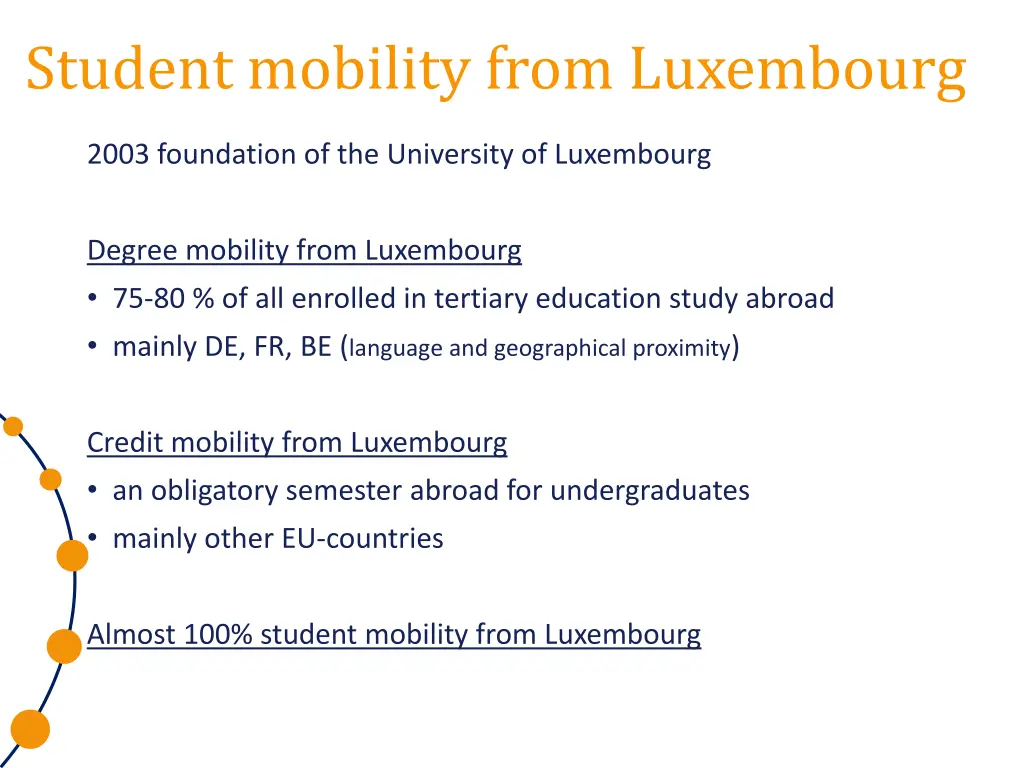 student mobility from luxembourg