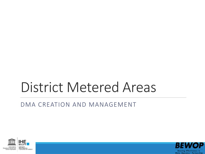 district metered areas