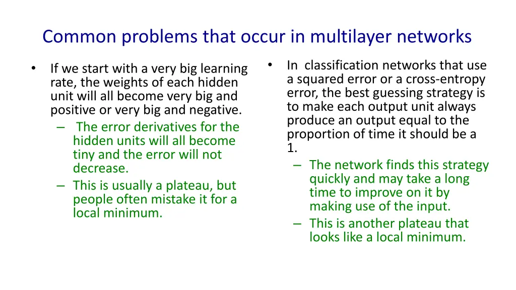 common problems that occur in multilayer networks