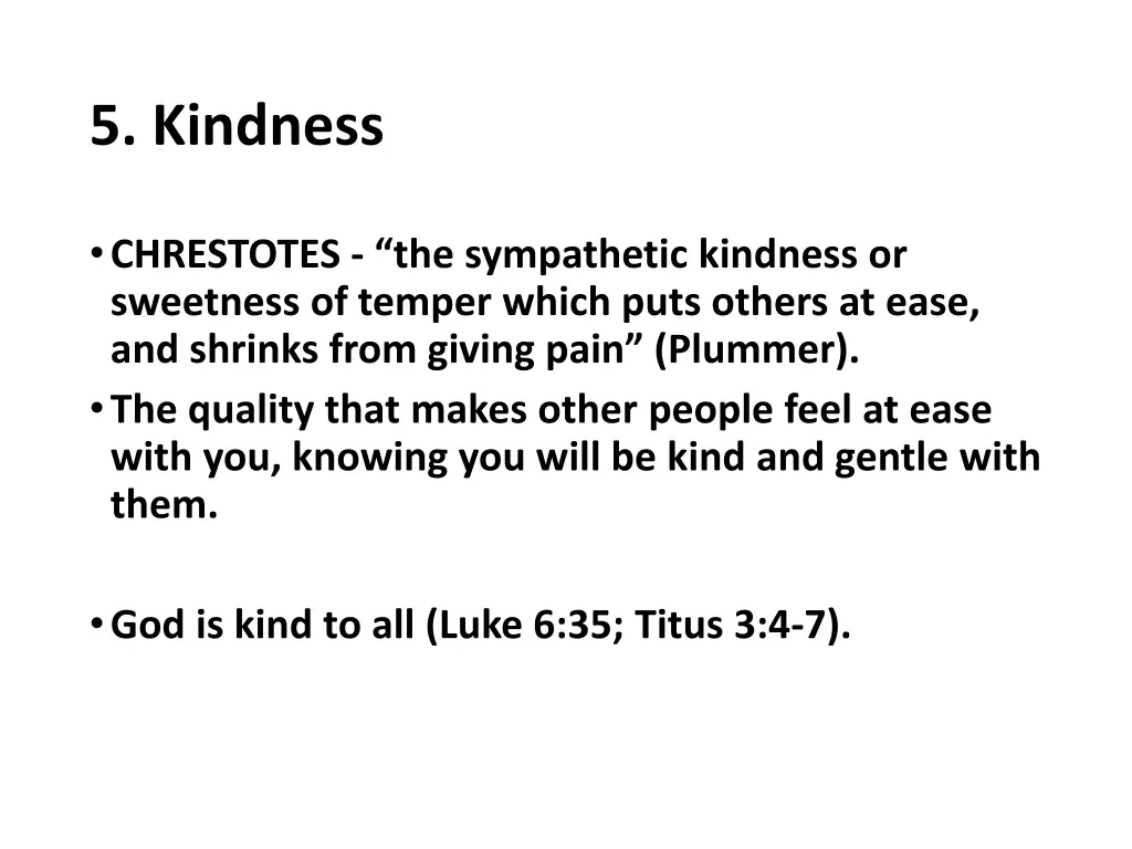 5 kindness