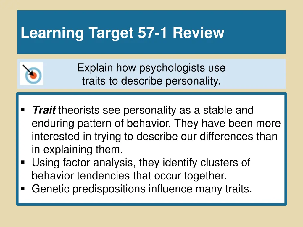 learning target 57 1 review