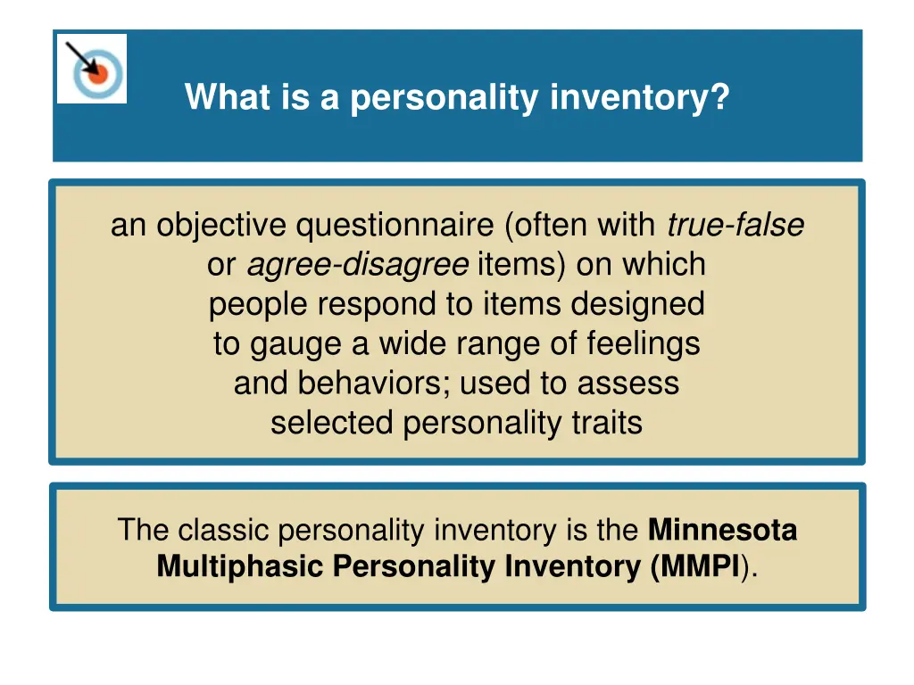 what is a personality inventory