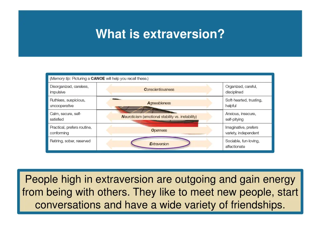 what is extraversion