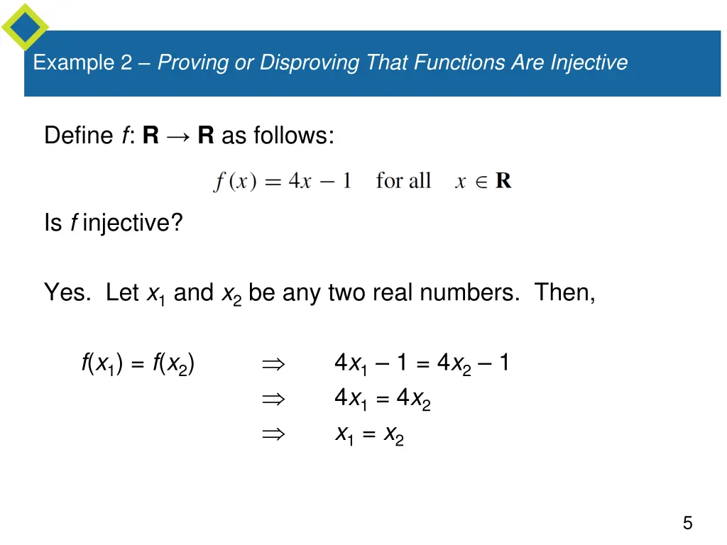 example 2 proving or disproving that functions