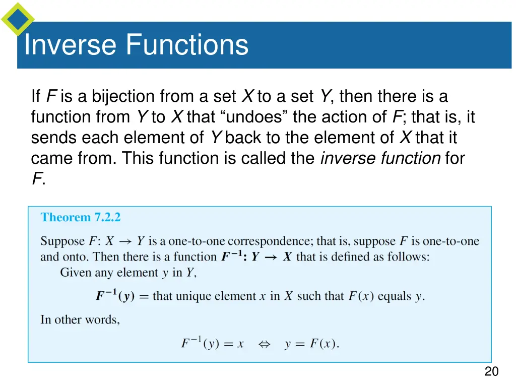 inverse functions