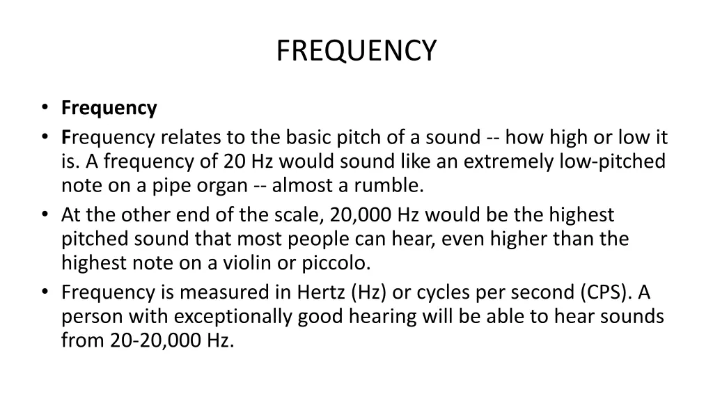 frequency