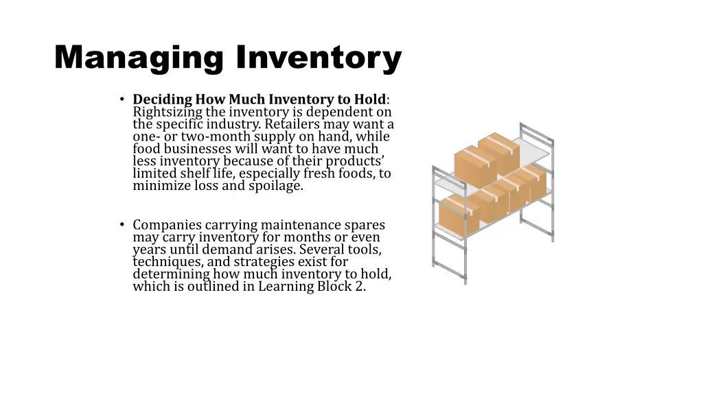 managing inventory 2