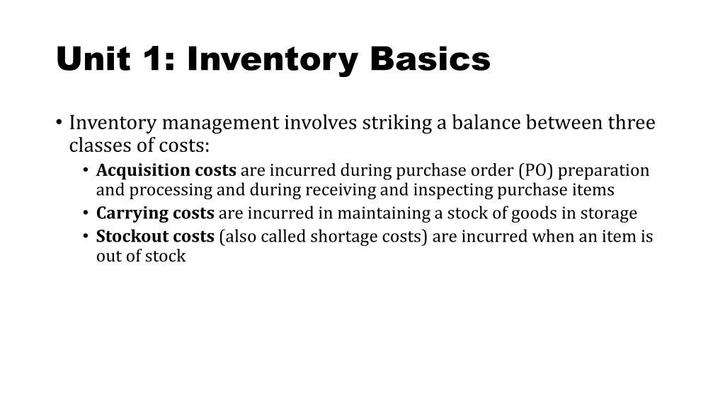 unit 1 inventory basics 2