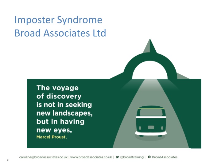 imposter syndrome broad associates ltd